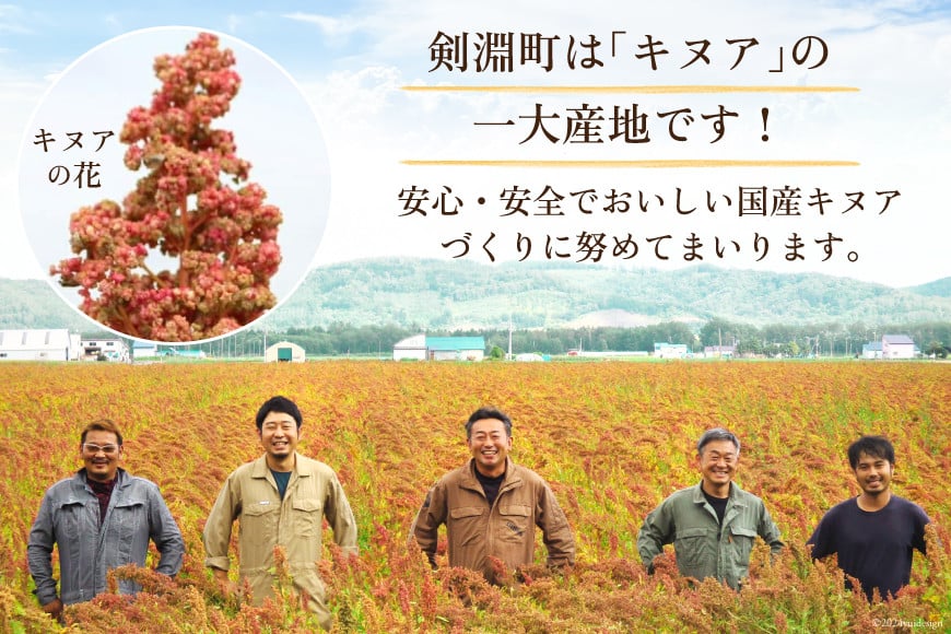スーパーフード！ 北海道 けんぶち産 焙煎キヌア 60g 2本 計120g [VIVAマルシェ 北海道 剣淵町 14656309-b] キヌア 穀物 雑穀 そのまま食べれる 国産 剣淵産