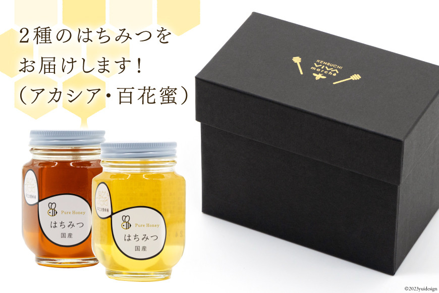ハチミツセット 240g×2種 [レークサイド桜岡 北海道 剣淵町 14656225] はちみつ ハチミツ 蜂蜜 ハニー 国産  国産はちみつ 純粋はちみつ アカシア 百花蜜