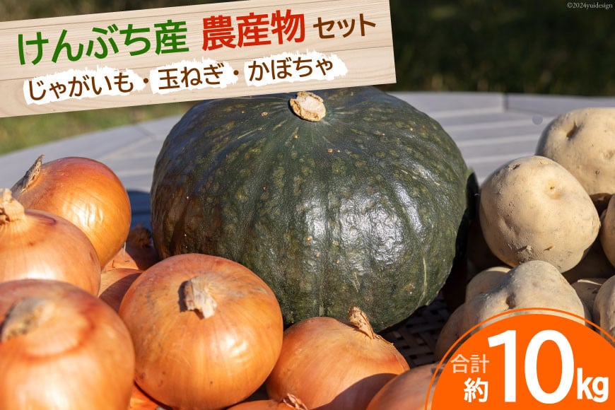 【先行受付】数量限定 野菜 けんぶち産農産物セット 3種 計10kg [剣淵・生命を育てる大地の会 北海道 剣淵町 14656147] じゃがいも 玉ねぎ かぼちゃ 野菜セット