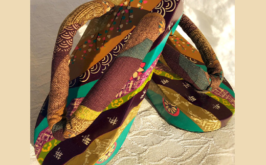 梅子下駄（紳士用・婦人用セット）A 手造り下駄 レディース メンズ げた シナの木 水彩絵の具 カシュー 故郷 ふるさと 納税 北海道 下川町 故郷 ふるさと 納税 北海道 下川町 F4G-0043