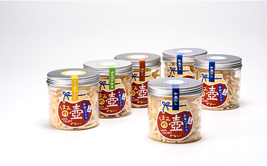 うまみの壺×6個セット（和風たれ・コーンポタージュ・カレー・山ワサビ） F4G-0260