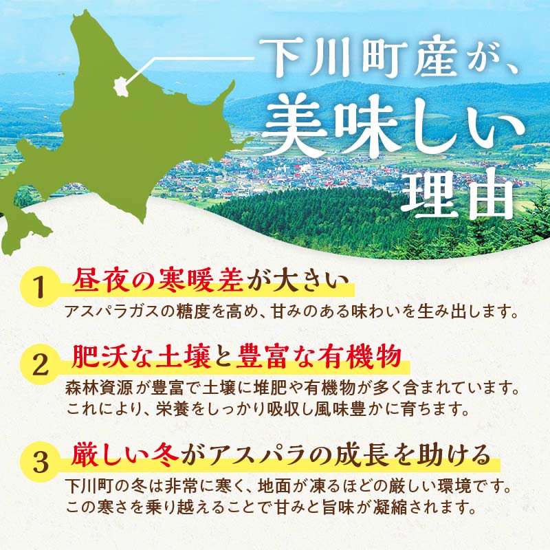 【先行予約】令和8年産グリーンアスパラガス 2kg Ｌサイズ（令和8年5月中旬～6月中旬頃発送） アスパラ 野菜 やさい ふるさと 納税 国産 北海道産 北海道 下川町 F4G-0284