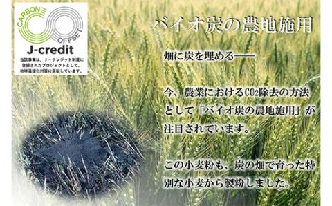 北海道下川町産強力粉はるゆたか100% 5kg バイオ炭施用 カーボン・オフセット付 F4G-0197