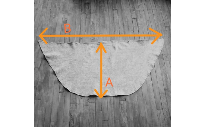 ウールフェルト ボタンショール【北海道美深】グレー×白