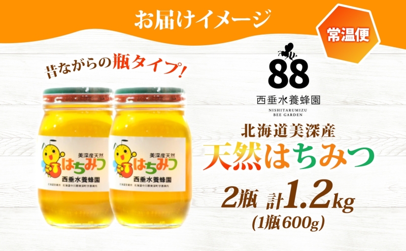 【 ふるさと納税 】北海道美深産 天然はちみつ百花蜜 1.2kg 瓶 はちみつ 蜂蜜 百花蜜 ブレンド蜂蜜 みつばち ミツバチ 蜜蜂 純粋国産 国産 日本産 生 瓶タイプ アレンジ クローバー アザミ シナ お取り寄せ 送料無料 北海道 美深町