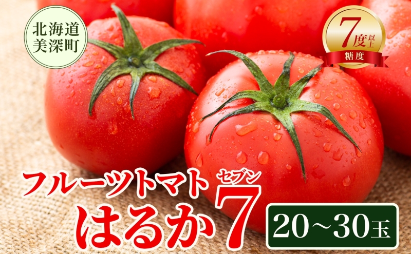 【2025年発送】 糖度7度以上 フルーツトマト はるか7（セブン） 20～30玉 トマト 野菜 夏 野菜 旬 甘い 濃厚 果物 フルーツ 高糖度 新鮮 産地直送 北海道 美深町