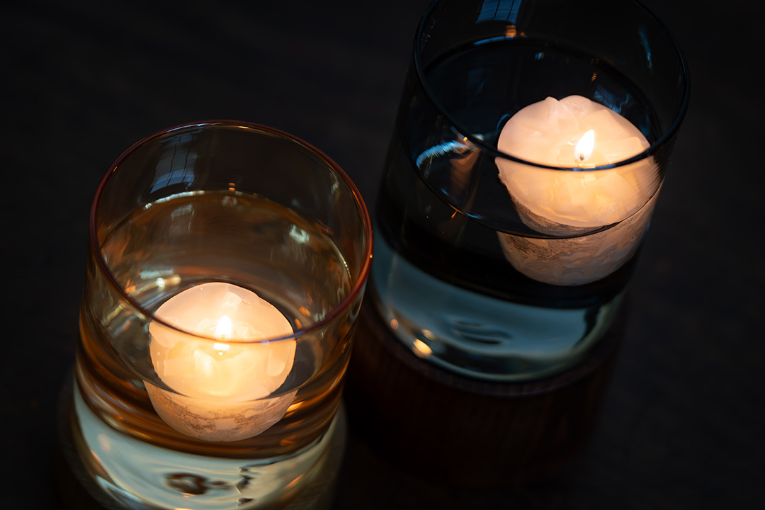 ITAYA SPIRIT－ガラス＆ウッドフラワーベース（小サイズ）