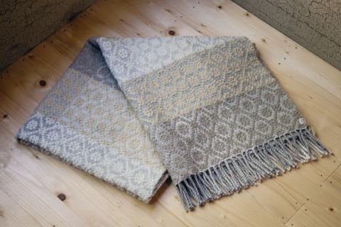 スロウ（羊毛ひざ掛け）ライトグレー