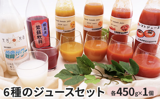 6種のジュースセット
