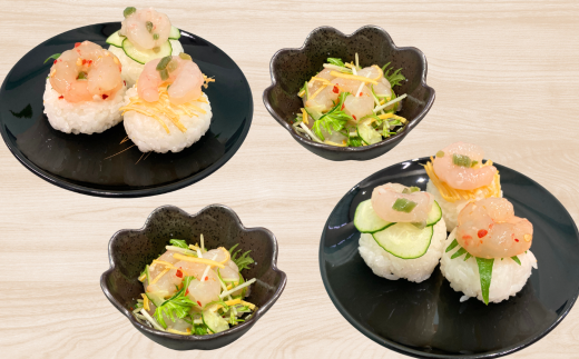 7-011-010　ボタンエビと甘えびの一夜漬け、えびわさセット