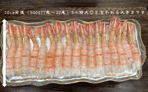 7-015-002　冷凍ボタンエビ 500g（約20尾）