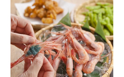 7-014-009　はますいの子持ち甘えび塩水冷凍（200g×3）