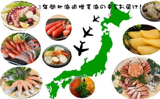 7-250-001　定期便プレミアムましけ海鮮コース【2026年1月発送