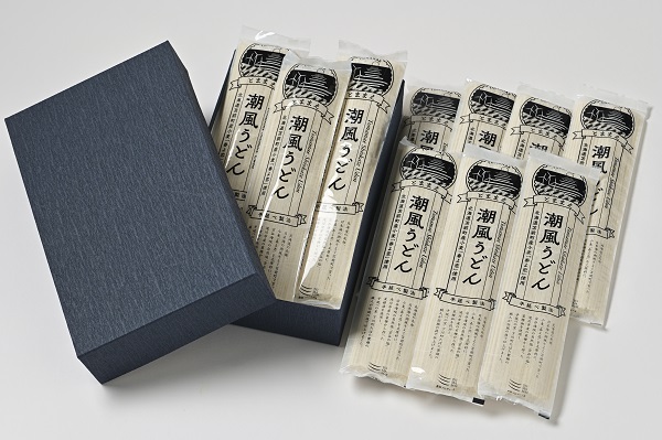 【北海道とままえ産小麦「春よ恋」使用】とままえ潮風うどん　150g×10束