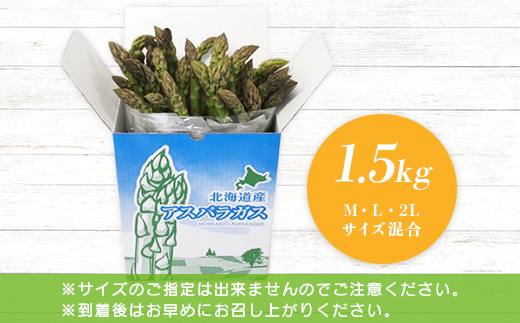 【2026年 先行予約！】【朝採り発送】上坂さんのハウスアスパラ 1.5kg【20102】