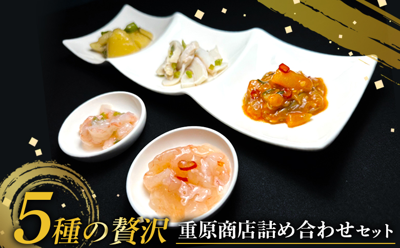 【ギフトBOX入】5種の贅沢 重原商店詰め合わせセット（計6個）【05125】