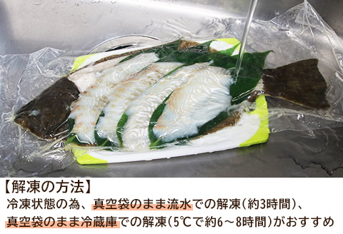 新鮮！ヒラメの姿造り(4~6人前)〈天塩の國〉