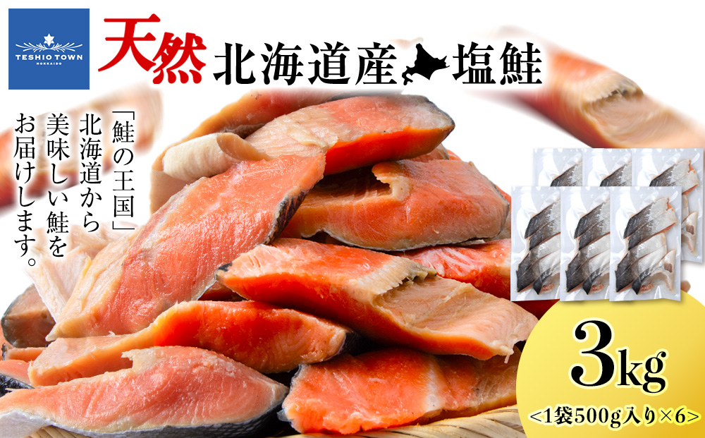 ☆北海道産 塩サケ切り身 3kg