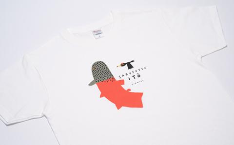イトウ　Tシャツ(白・Mサイズ)【12004】
