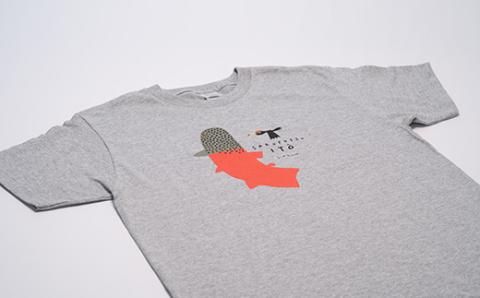 イトウ　Tシャツ(杢グレー・Mサイズ)【12012】