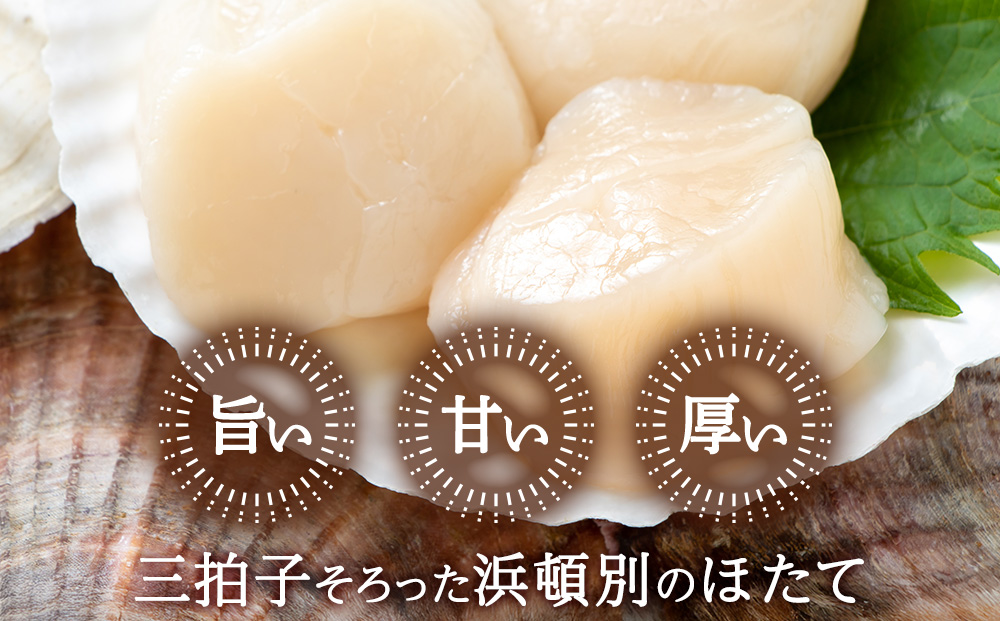 【1月下旬発送】 ほたて 貝柱 冷凍 200ｇ(15粒前後)×10パック 小分け お取り寄せ 刺身 《横田水産》