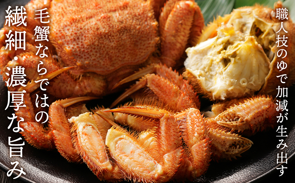 ☆北海道産 毛ガニ 約550g×1尾