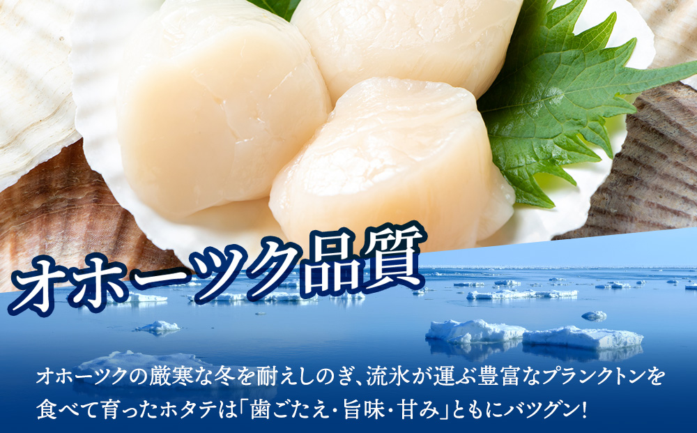 ☆ホタテ 玉冷 5S（61～80粒） 1kg ほたて 帆立 国産 北海道産 オホーツク産