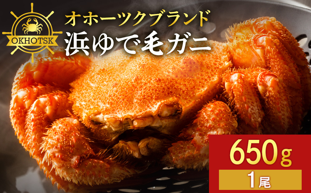 ☆北海道産 毛ガニ 約650g×1尾