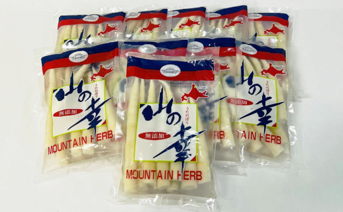 うたのぼりの根曲がりタケノコ水煮150g×10【オホーツク枝幸】