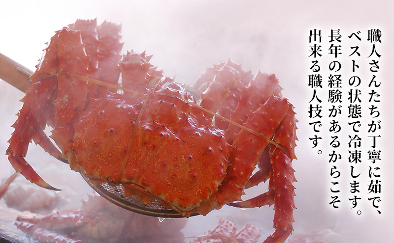 オホーツク枝幸 極上浜茹で！旨み溢れる 極太・肉厚 塩茹で タラバガニ脚 食べ応え抜群 約1.5kg［瀧源商店］【 かに カニ 蟹 タラバガニ たらば蟹 ボイル 茹で 海産物 海鮮 魚介 お取り寄せ 贈答 ギフト 北海道 オホーツク 枝幸町 】