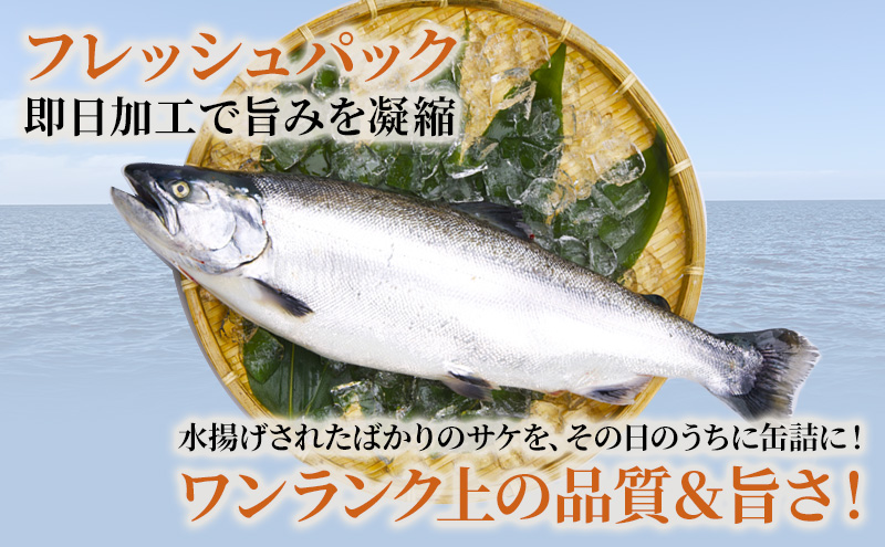 北海道オホーツク産 サケ水煮 缶詰170g×35個［カラフトマス］フレッシュパック［海洋食品］【 鮭 鱒 サケ マス さくら 鮭缶 さけ缶 缶詰 惣菜 北海道 枝幸 】