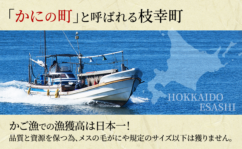 冷凍ボイル毛ガニ 800g前後×1尾［オホーツク枝幸産］山上佐藤水産 カニ かに 毛ガニ 北海道 海鮮