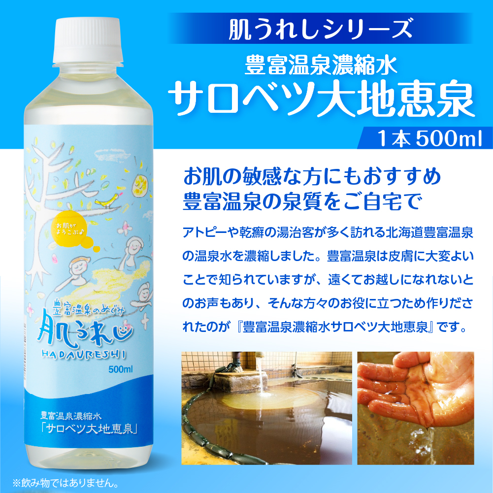 豊富温泉 濃縮温泉水 サロベツ大地恵泉 (500ml×24本) 500ml×24本