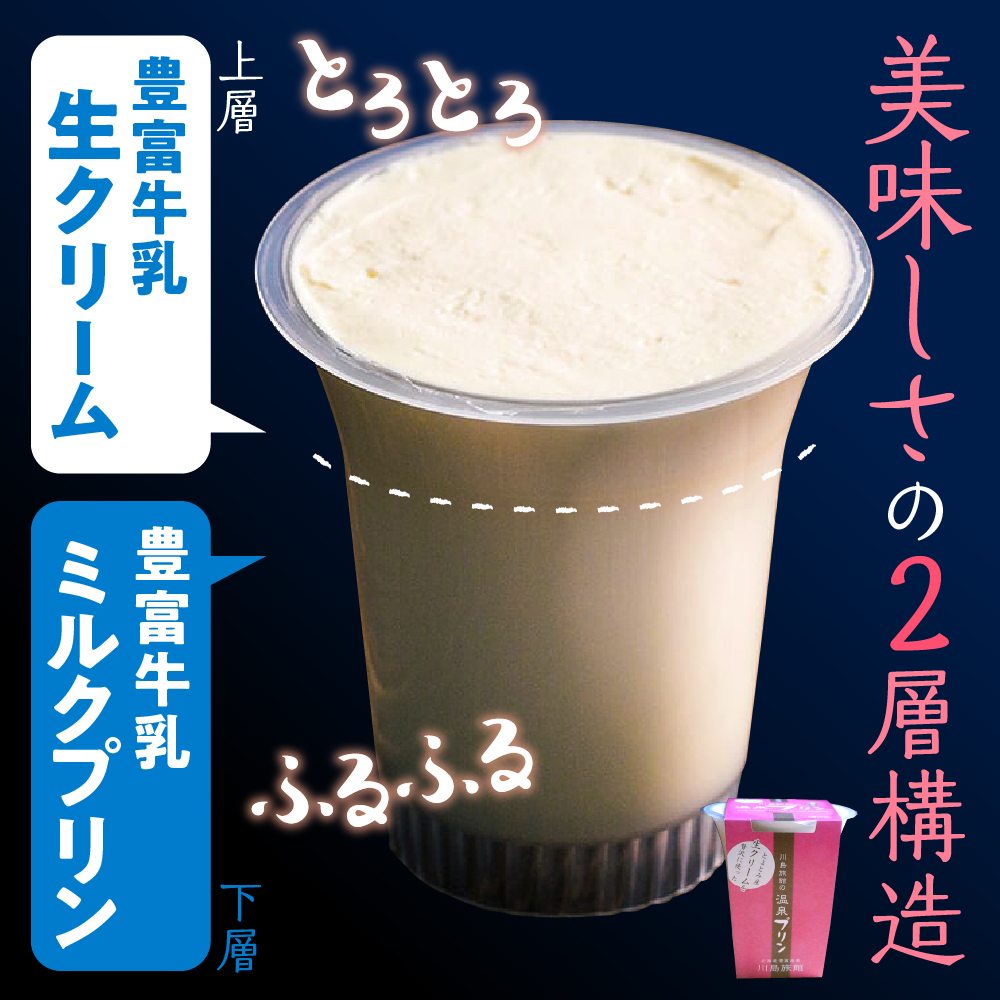 【定期便 春夏秋冬】湯あがり温泉プリン 6種類 計12個セット