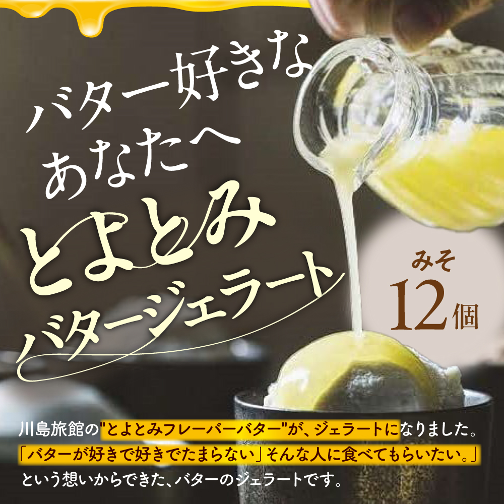 とよとみバタージェラート【みそ12個セット】 みそ12個セット