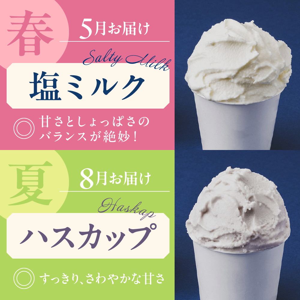 【定期便 春夏秋冬】とよとみバタージェラート 季節のお楽しみ