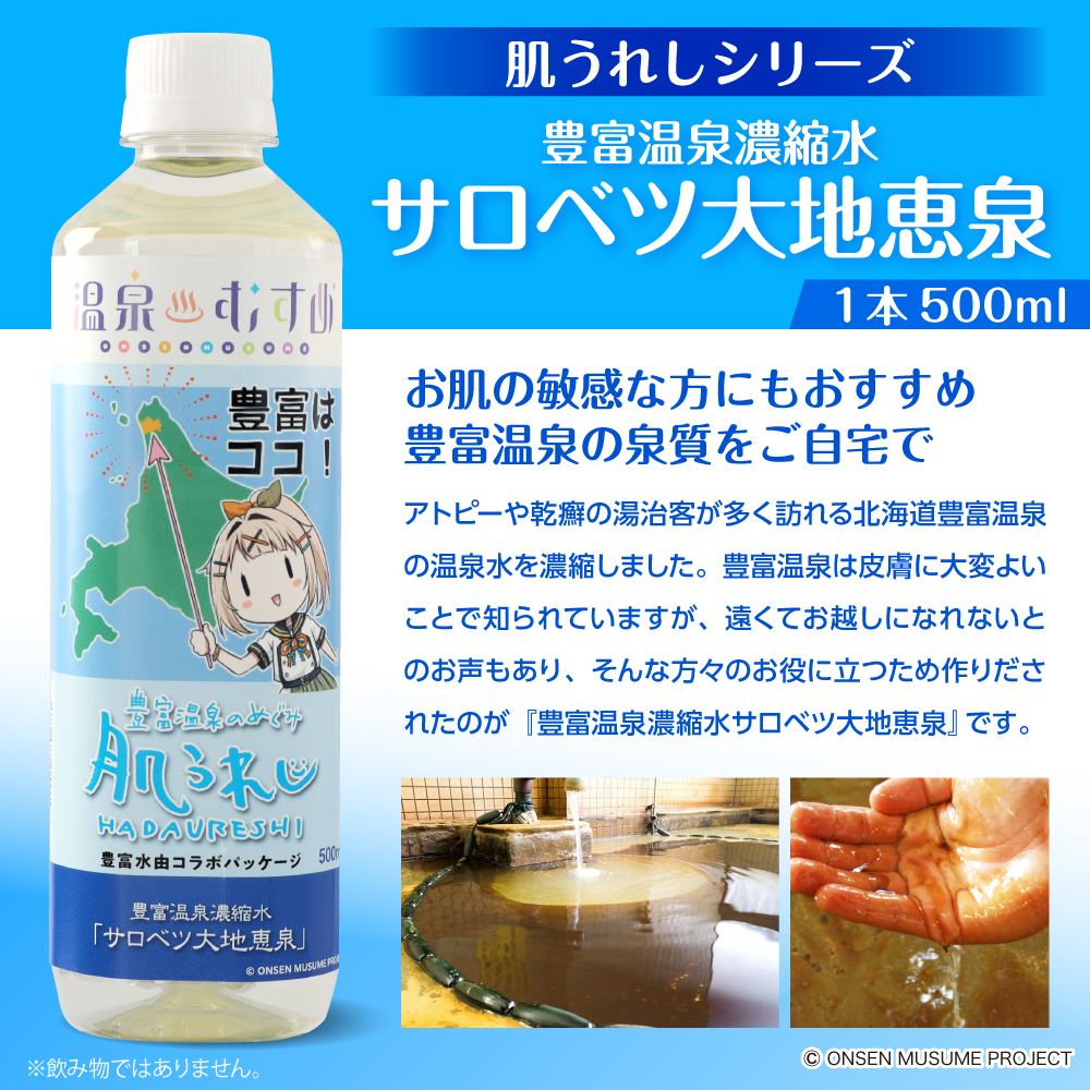 豊富温泉 濃縮温泉水 サロベツ大地恵泉 (500ml×6本)(500ml×6本): 豊富