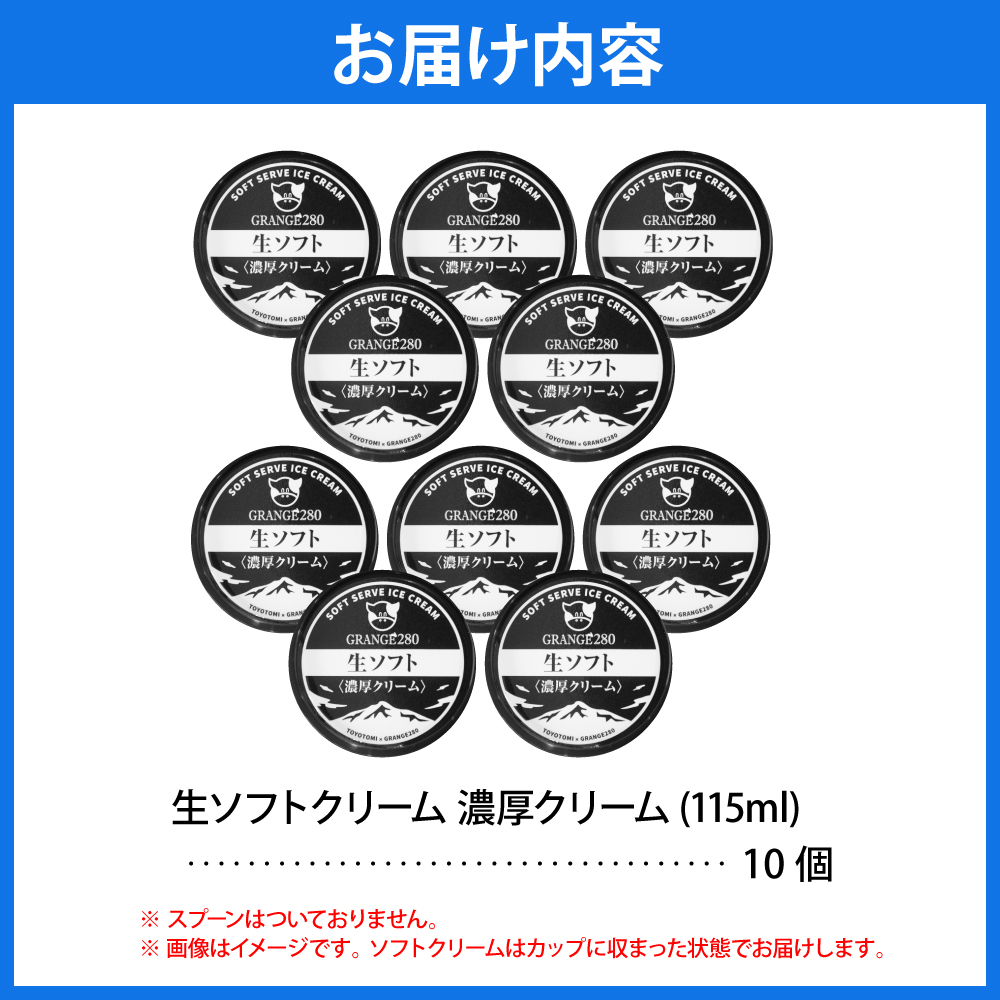 生ソフトクリーム【濃厚クリーム】計10個
