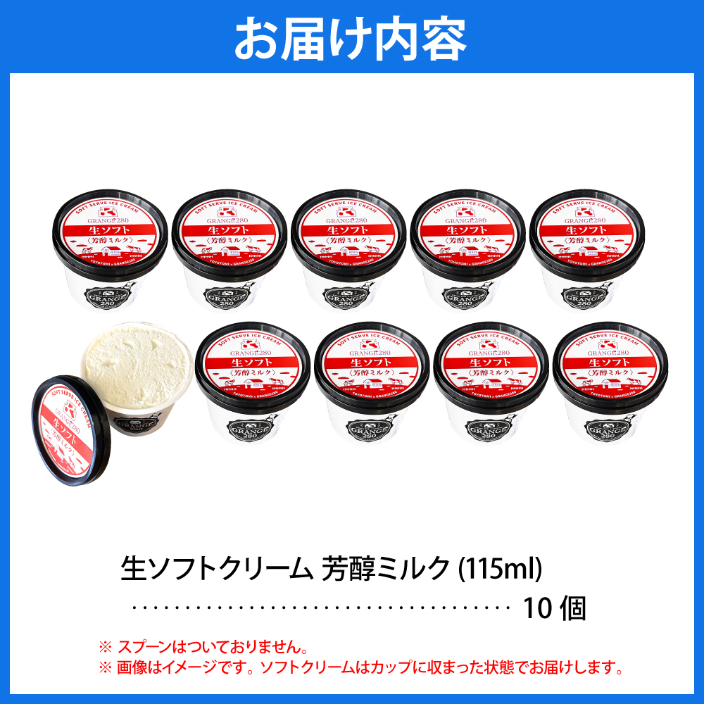 生ソフトクリーム【芳醇ミルク】 計10個 tt013-011