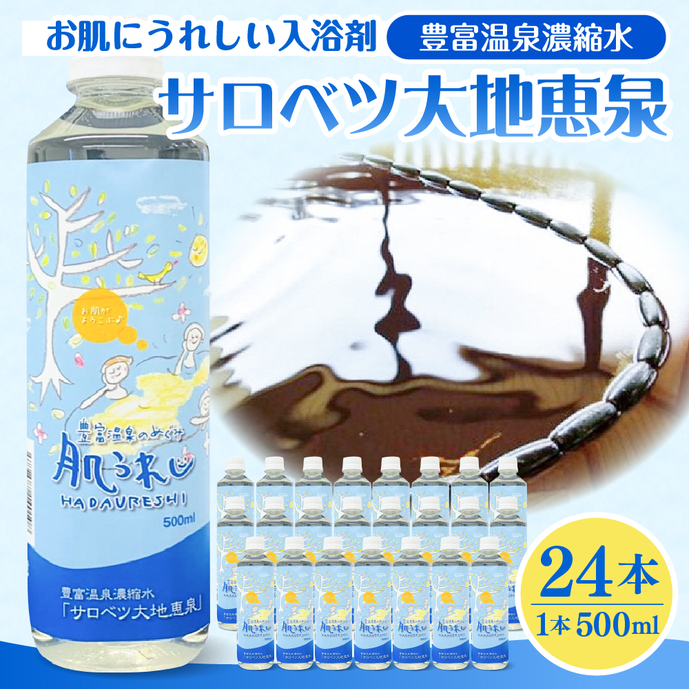 豊富温泉 濃縮温泉水 サロベツ大地恵泉 (500ml×24本) 500ml×24本