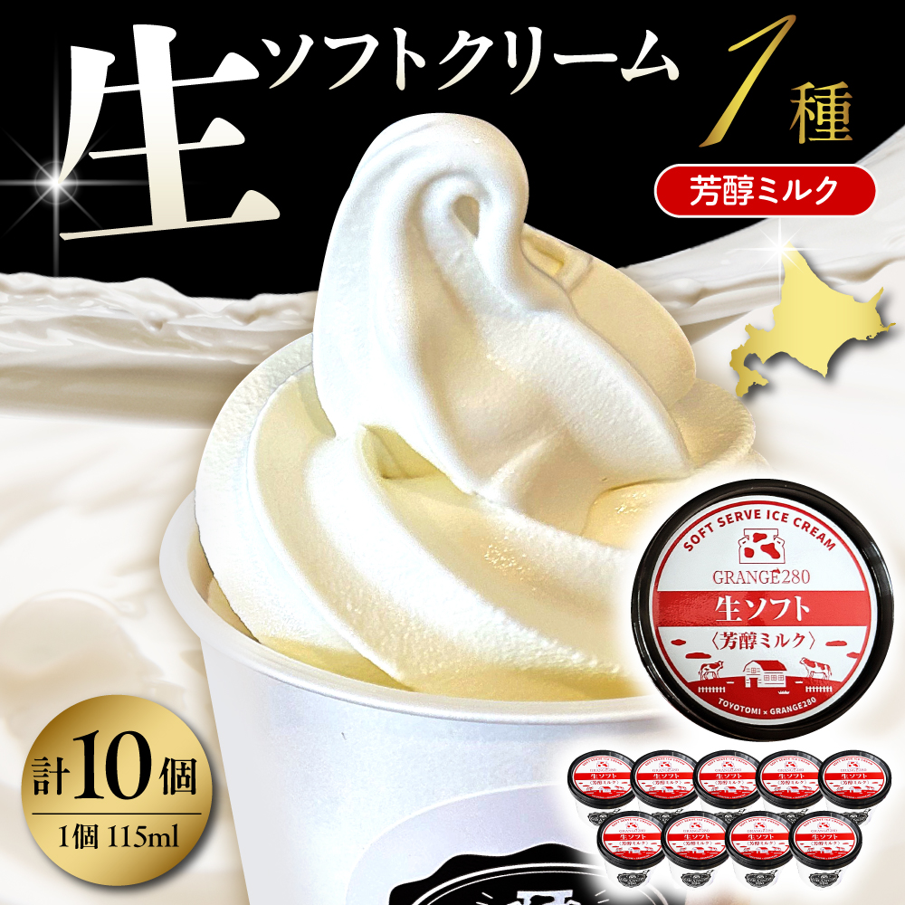 生ソフトクリーム【芳醇ミルク】 計10個 tt013-011