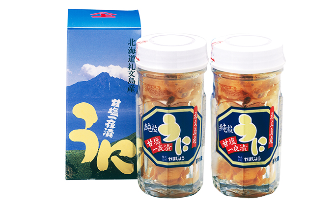 北海道 礼文島産　蝦夷ばふんうに 甘塩一夜漬 60g×2 ウニ 雲丹	