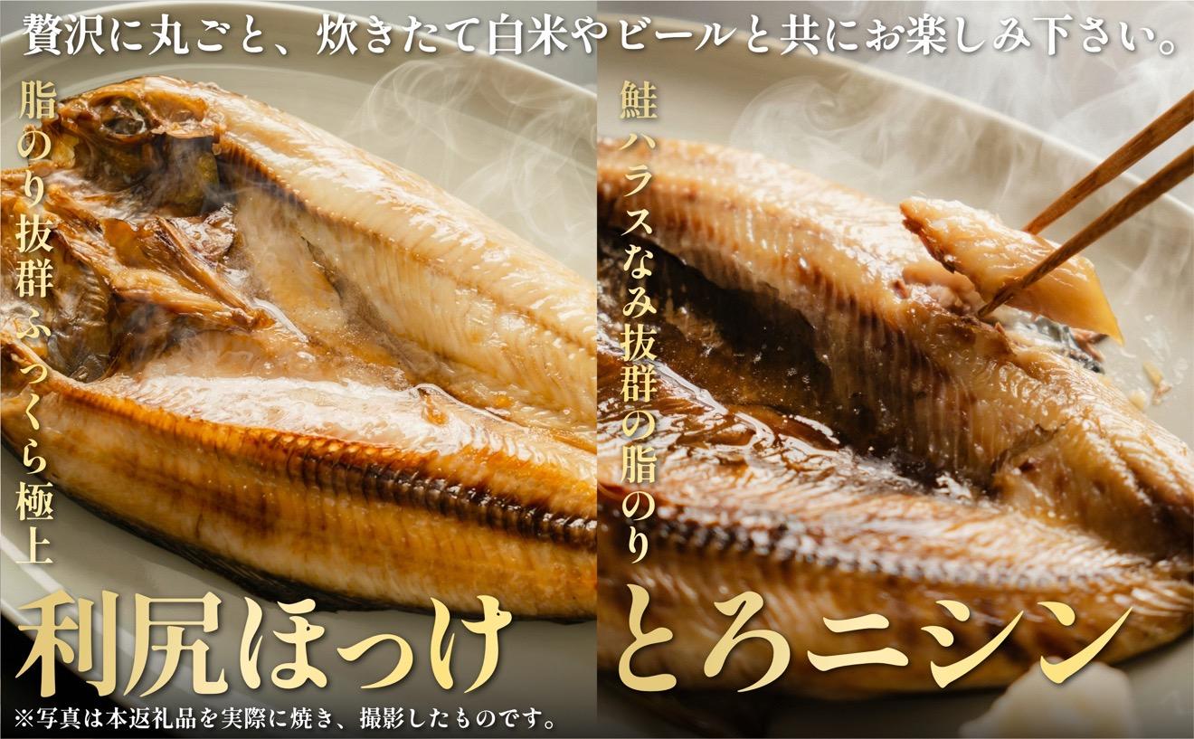 島の干物 食べ比べ ホッケ＆ニシン 開き6枚セット｜北海道 利尻島産 ひもの 開きホッケ 開きニシン 脂乗り 抜群 焼き魚 15000円 1万円台 [1060010]
