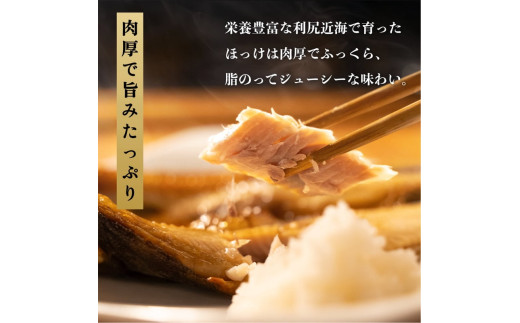 利尻島産 開きほっけ×15枚｜干物 真ほっけ 魚介類 海鮮 北海道 [1060007]