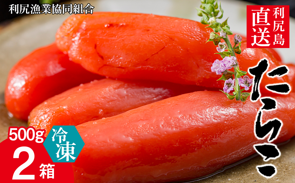 〈利尻漁業協同組合〉利尻島から たらこ500g 2箱セット