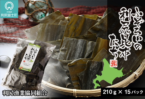 《利尻漁業協同組合》ふぞろいの利尻昆布たち 15袋