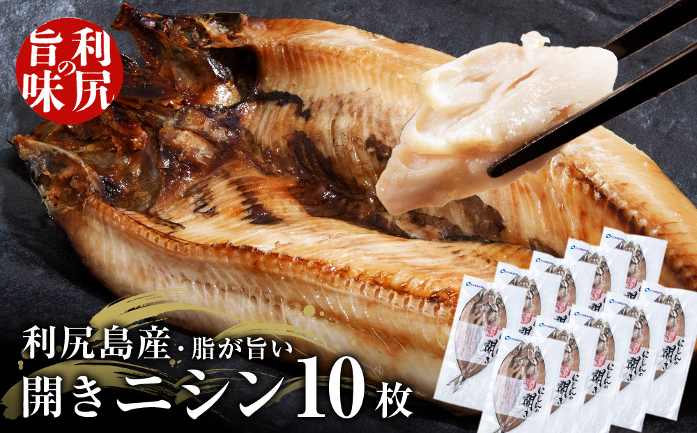 利尻島産 開きニシン10枚＜利尻漁業協同組合＞
