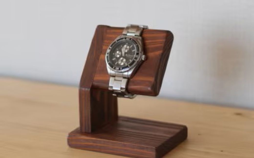 腕時計スタンド「HOKKAIDO WOOD」ロゴマーク刻印 BHRA015