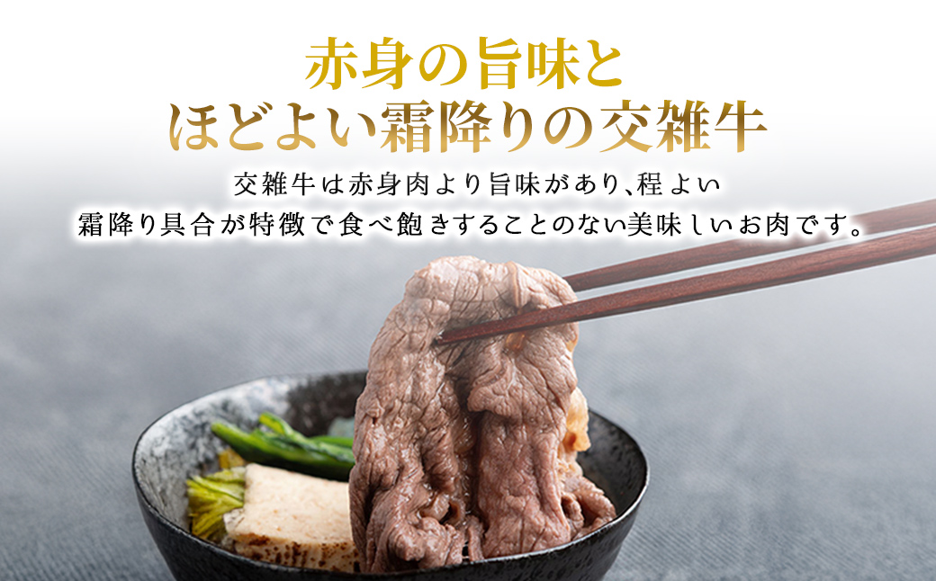 北海道産交雑牛ロースすき焼き用 600g BHRJ035