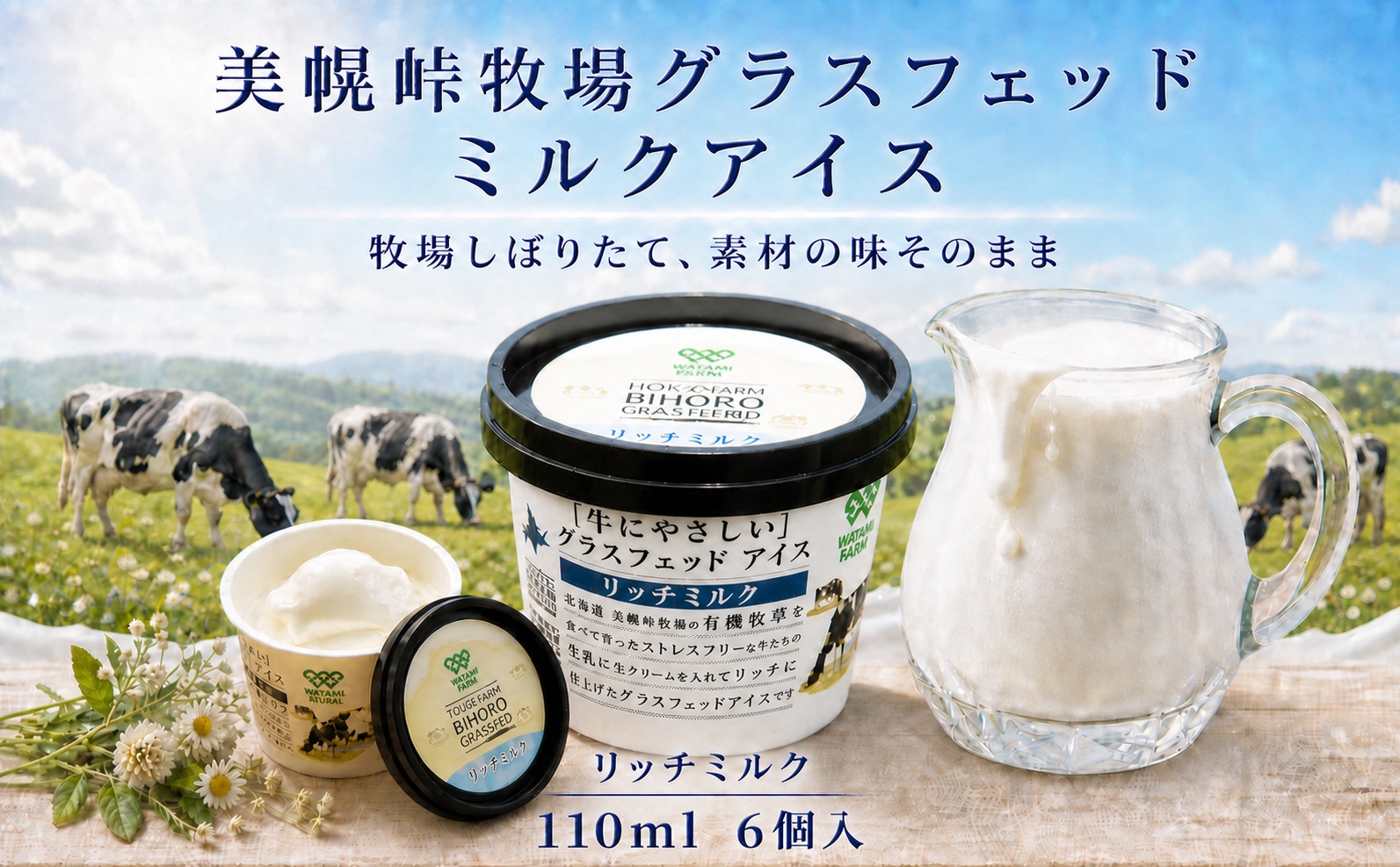 美幌グラスフェッドアイス　リッチミルク6個